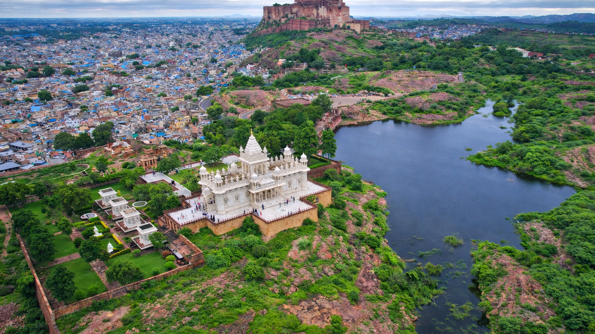 Rajsamand Lake and Cenotaphs